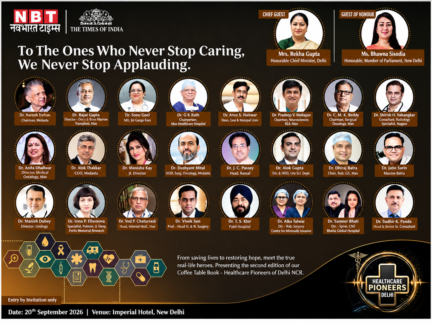 Healthcare Pioneers Delhi — 20th September 2026, Imperial Hotel, New Delhi